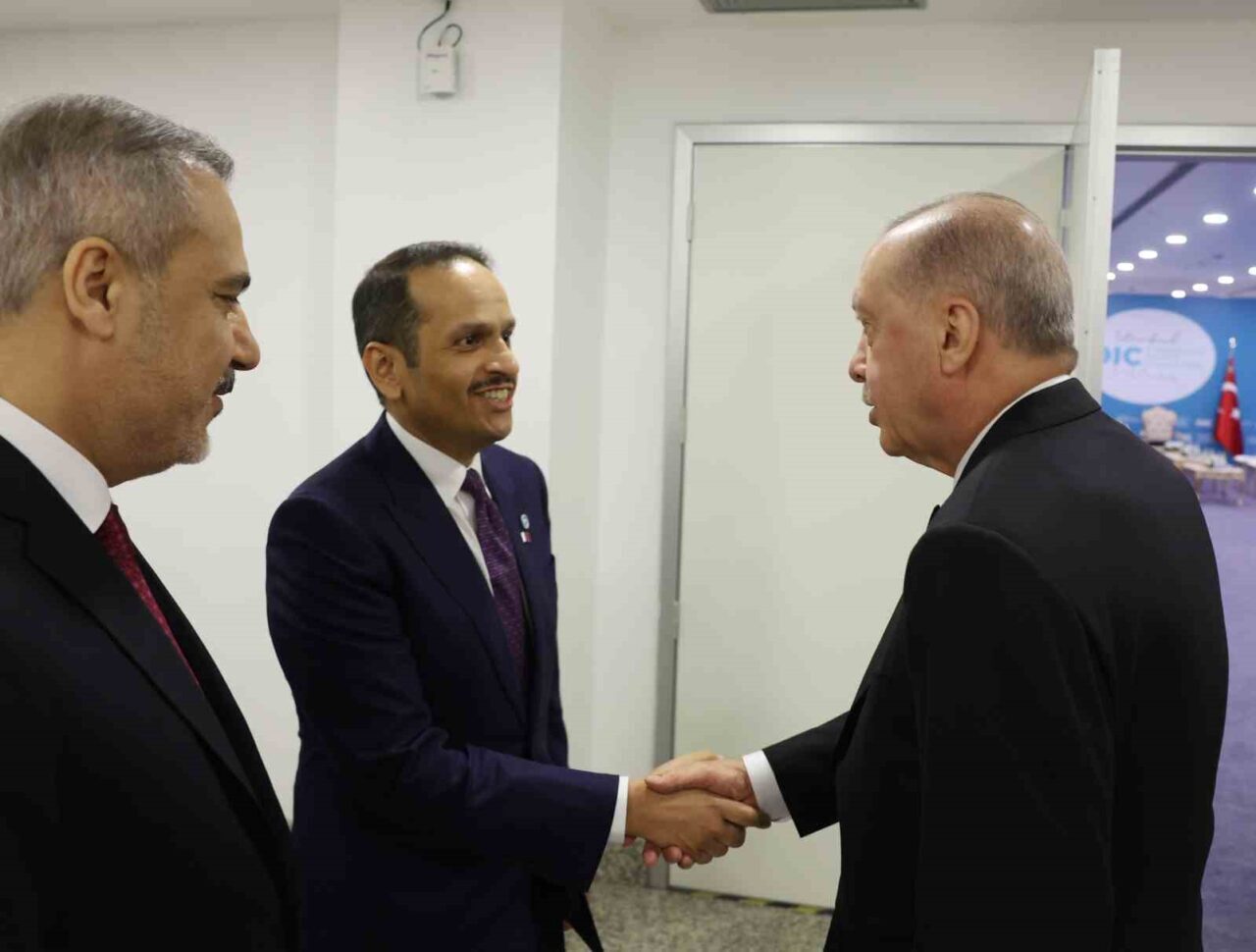 Cumhurbaşkanı Recep Tayyip Erdoğan, Katar Başbakanı Muhammed Abdurrahman Al-Thani’yi Kabul
