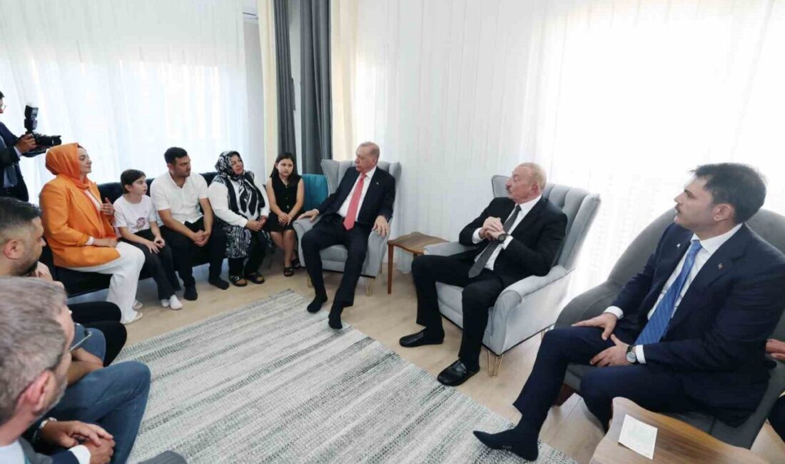 Cumhurbaşkanı Recep Tayyip Erdoğan, Azerbaycan Cumhurbaşkanı İlham Aliyev ile Kahramanmaraş’ta