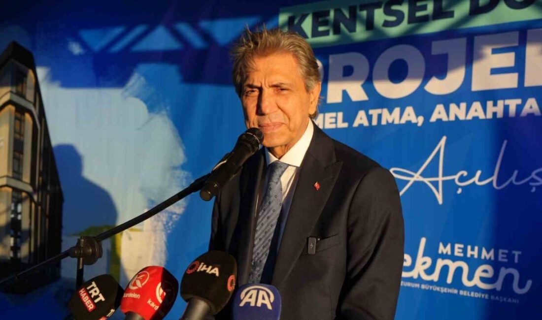 Erzurum Büyükşehir Belediyesi tarafından düzenlenen “Kentsel Dönüşüm Projeleri Temel Atma,