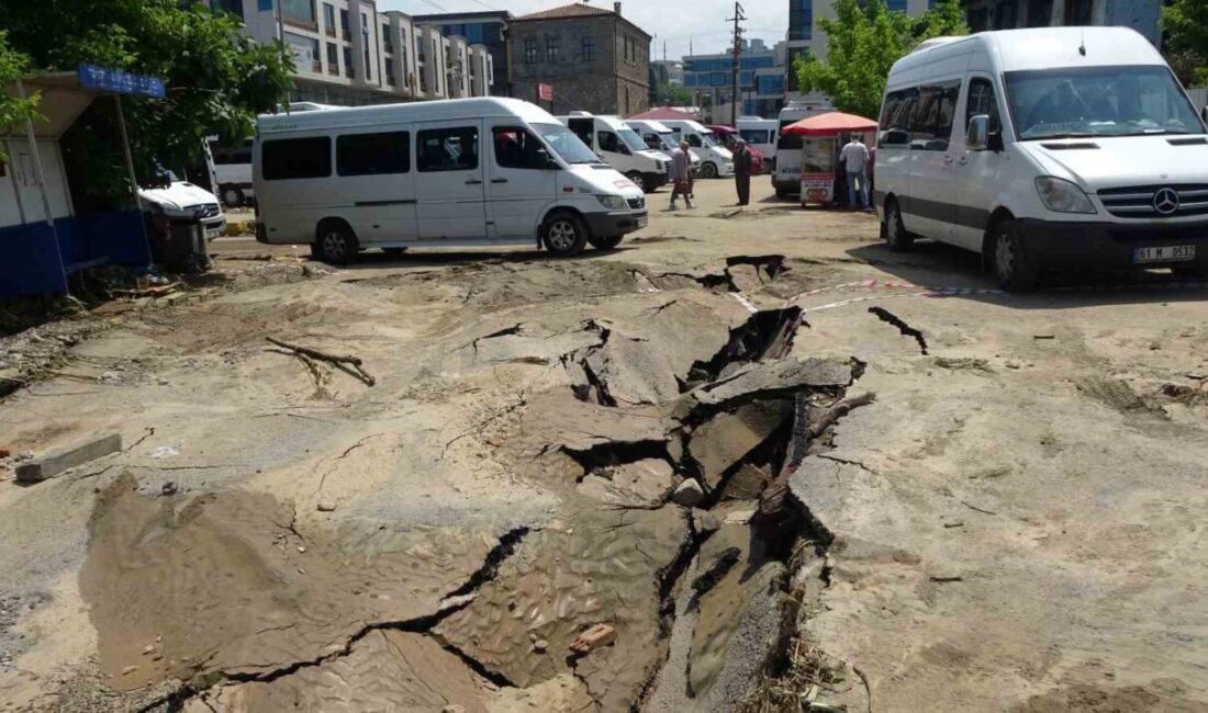 Trabzon’un Ortahisar ilçesinde dün etkili şiddetli yağışlar sonrasında yaşanan selde