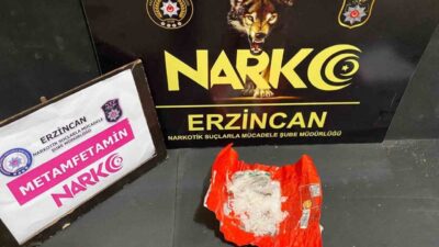 Erzincan’da 14,01 gram metamfetamin maddesi ele geçirildi. İl Emniyet Müdürlüğü