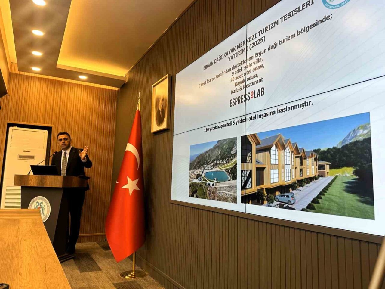 Erzincan’ın gözde kış turizm merkezi Ergan Dağı’nda, hem doğal peyzajın