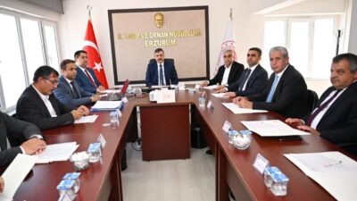 Erzurum’da Toprak Koruma Kurulu Toplantısı, Vali Mustafa Çiftçi başkanlığında gerçekleştirildi.