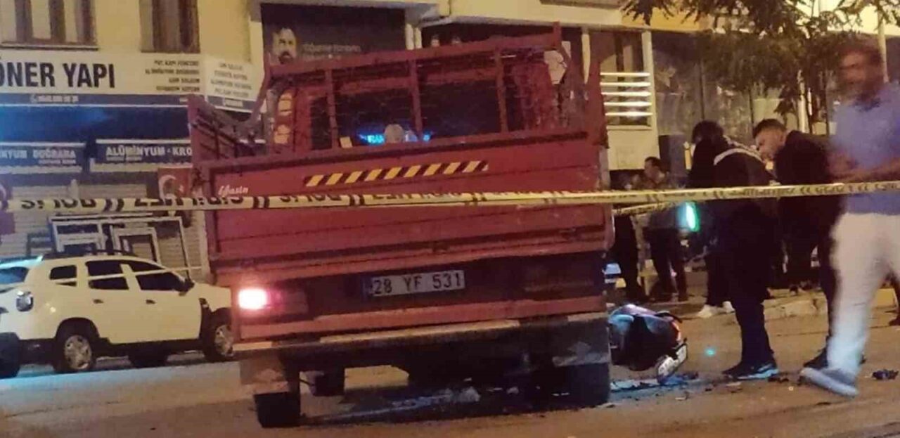 Giresun’un Görele ilçesinde meydana gelen trafik kazasında bir motosiklet sürücüsü