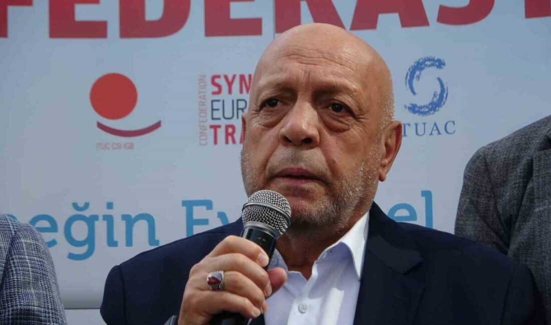 Hak İşçi Sendikaları Konfederasyonu (Hak-İş) Genel Başkanı Mahmut Arslan, DEM