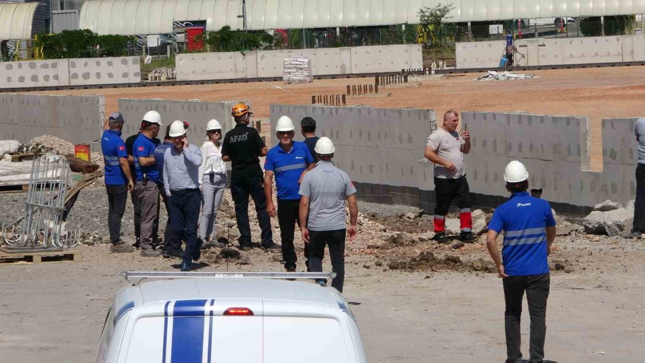 Kocaeli’nin Başiskele ilçesinde Hayat Kimya’nın inşaat alanındaki çalışmalar sırasında doğal
