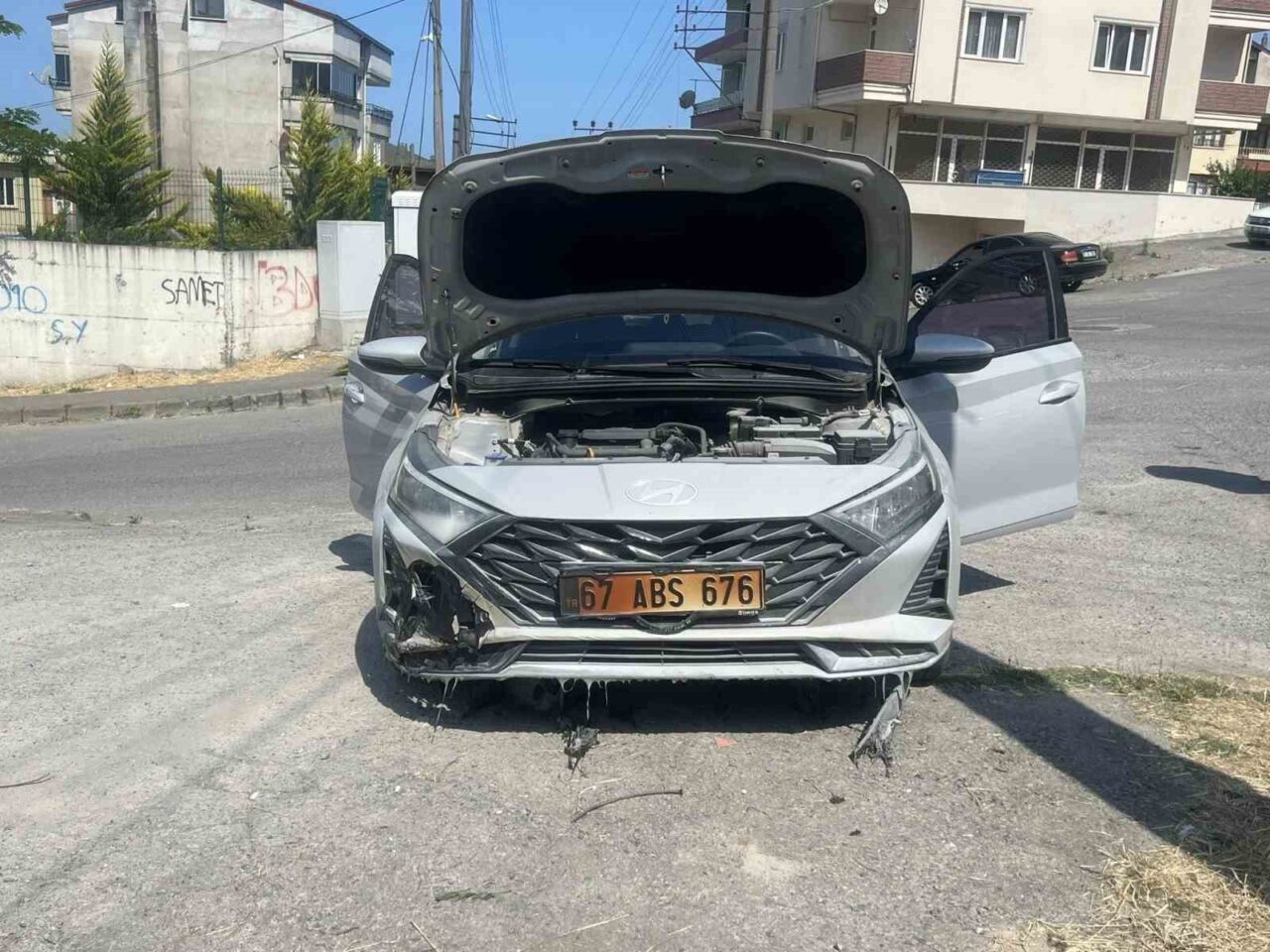Zonguldak’ın Alaplı ilçesinde elektrik direğinden kopan tellerinden çıkan kıvılcımlarla başlayan