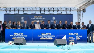 Adalet Bakanı Yılmaz Tunç, Malatya Bölge Adliye Mahkemesi temel atma