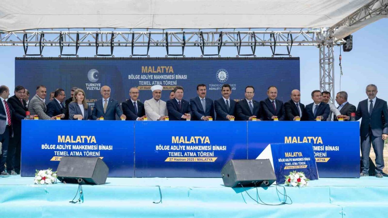 Adalet Bakanı Yılmaz Tunç, Malatya Bölge Adliye Mahkemesi temel atma