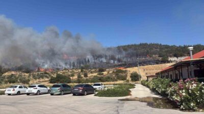 Aliağa ve Foça’da İzmir’in ciğerlerini yakan yangınlara karşı Menemen Belediyesi