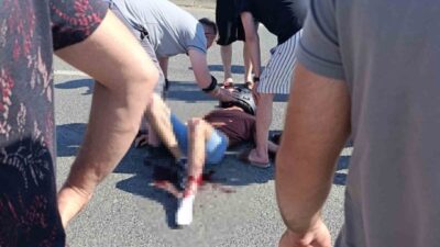 Ordu’nun Ünye ilçesinde motosiklet ile otomobilin çarpıştığı kazada 1’i çocuk