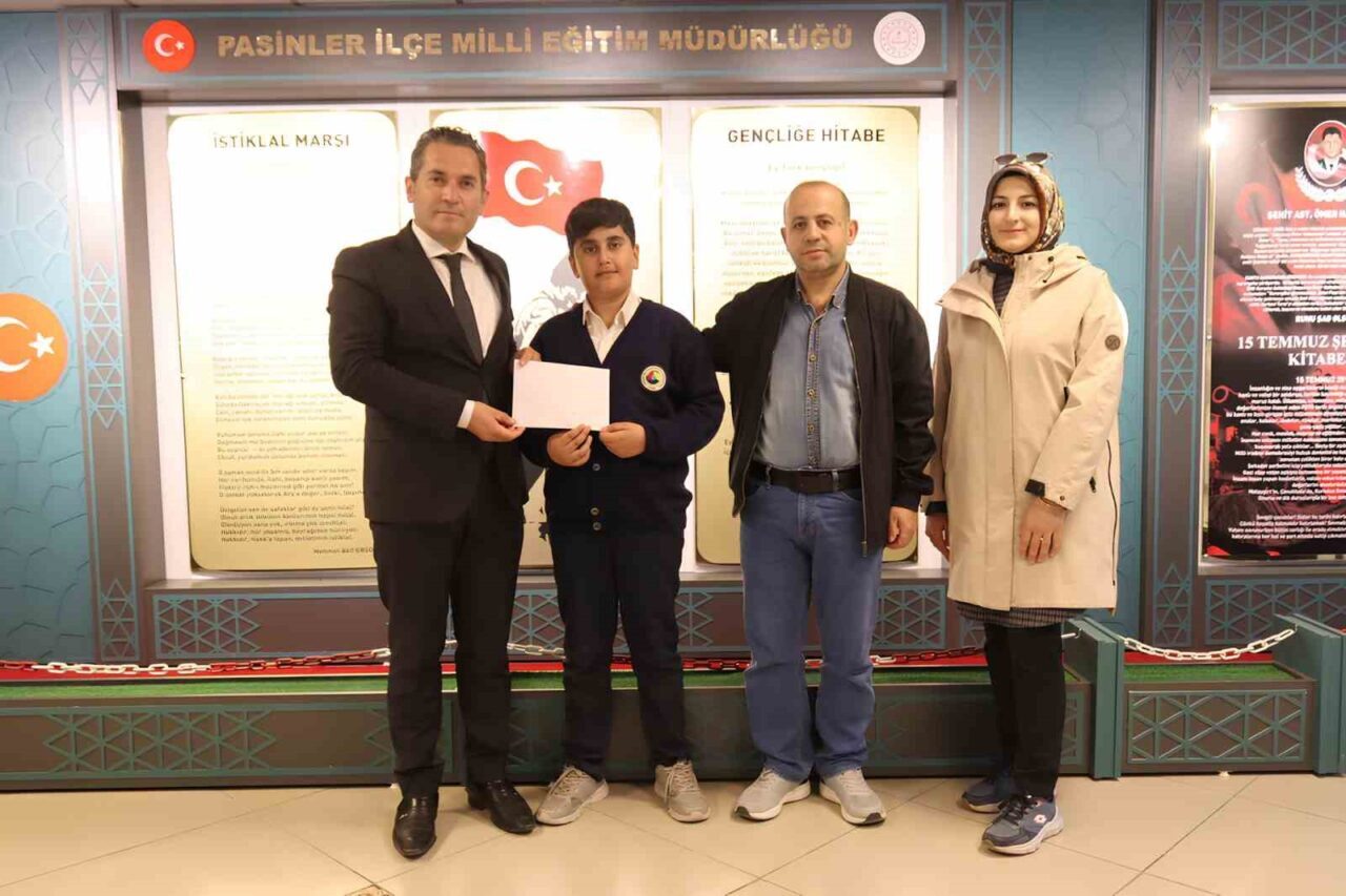 Pasinler TOBB Efkan Ala İmam Hatip Ortaokulu 5. sınıf öğrencisi