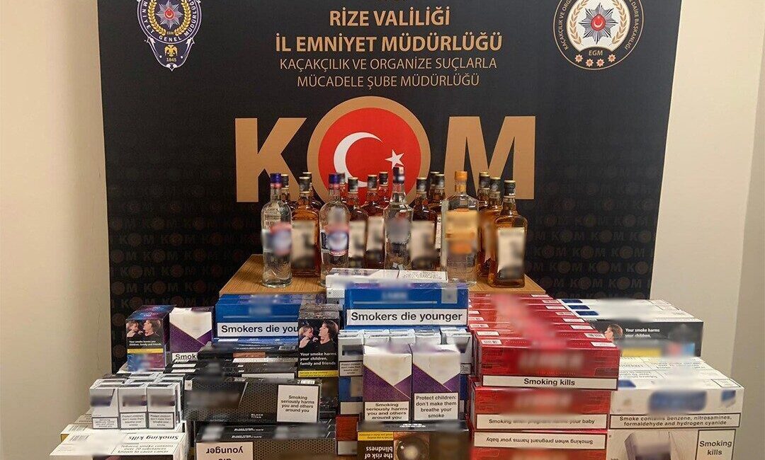 Rize’de gerçekleşen kaçakçılık operasyonunda 11 kişi gözaltına alındı. Rize İl