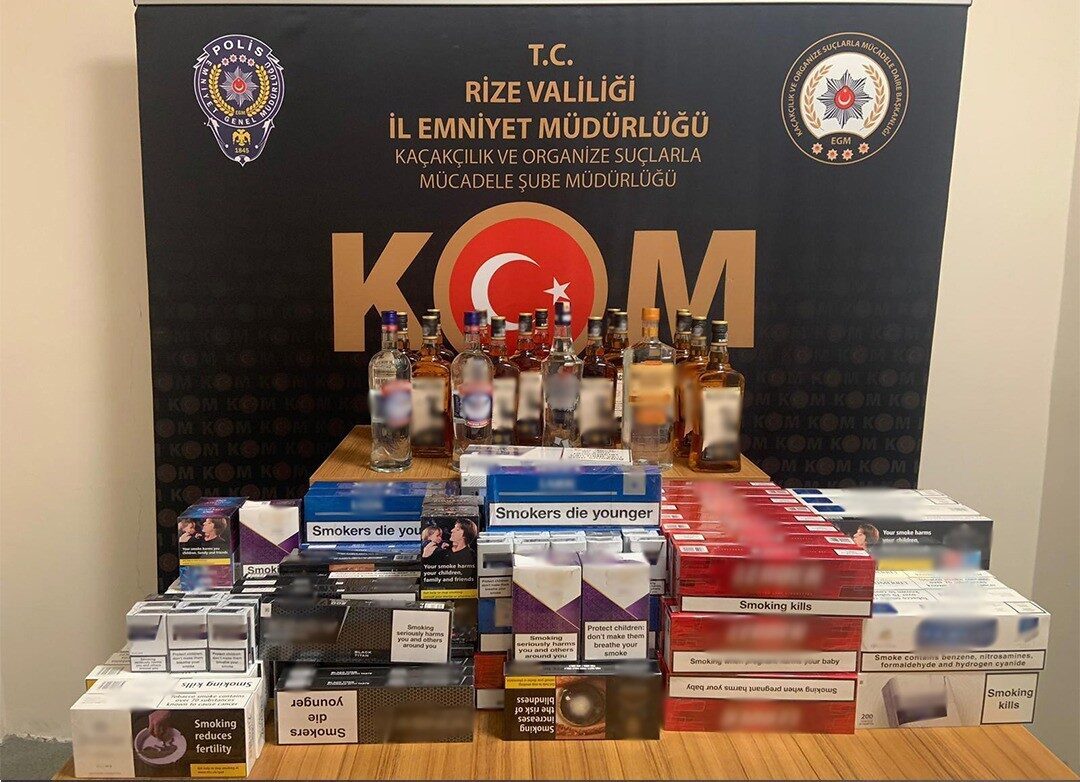 Rize’de gerçekleşen kaçakçılık operasyonunda 11 kişi gözaltına alındı. Rize İl
