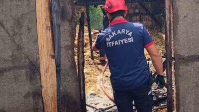 Sakarya’nın Akyazı ilçesinde samanlıkta çıkan yangında 24 civciv telef oldu.