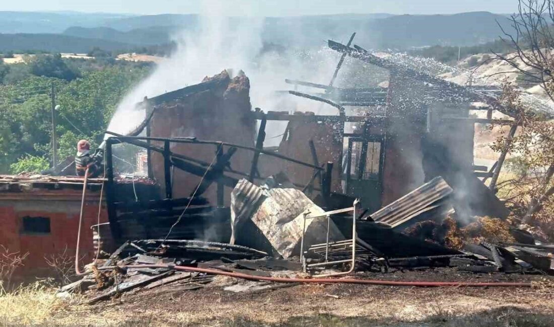 Sakarya’nın Taraklı ilçesinde çıkan ve itfaiye ekiplerince söndürülen yangında iki