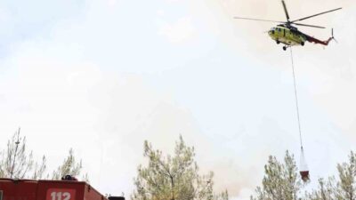 Sakarya’nın Taraklı ilçesinde ormanlık alanda çıkan yangını kontrol altına alabilmek