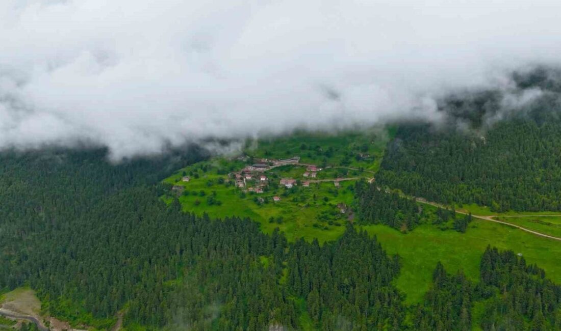 Gümüşhane’nin Dumanlı köyünde bulunan Santa Harabeleri, yaz mevsiminin gelişiyle birlikte