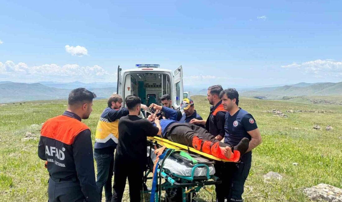 Sarıkamış’ta kayalıktan düşen çobanın ayağı kırıldı. Kars’ın Sarıkamış ilçesine bağlı