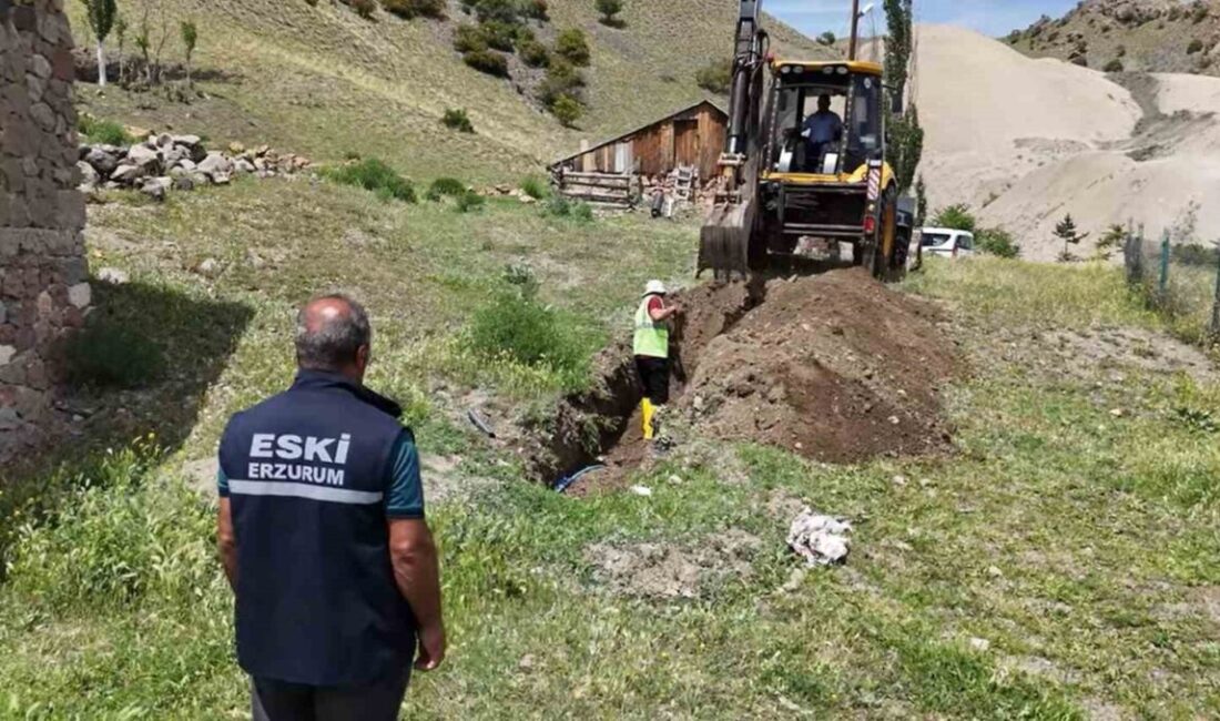 Erzurum Büyükşehir Belediyesi ESKİ Genel Müdürlüğü ilçelerde altyapı çalışmalarına devam
