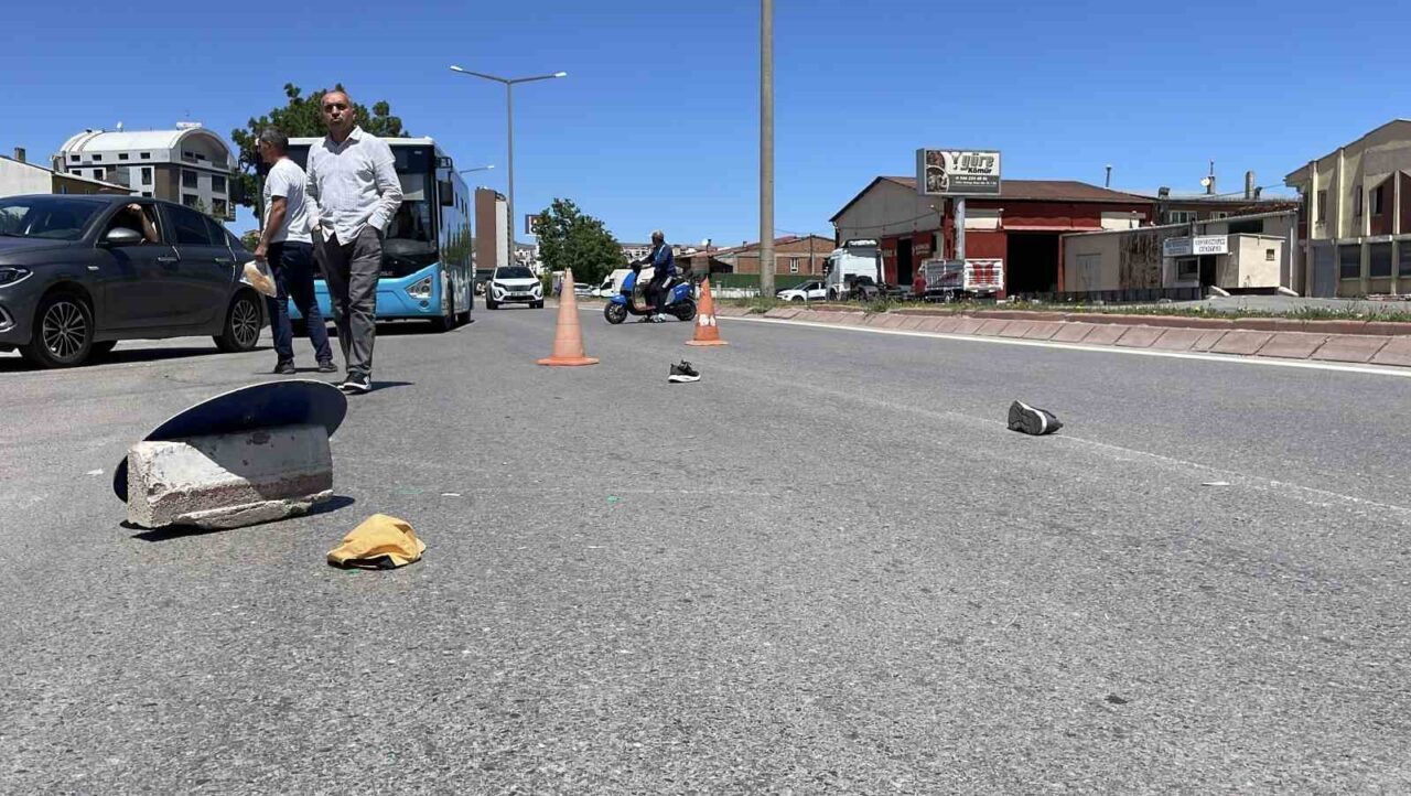 Sivas’ta bir nakliye kamyonun çarpması sonucu ağır yaralanan yaya, hastanede