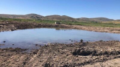 Bayburt’ta her sene yaz aylarında meydana gelen sulama borusunun patlaması,