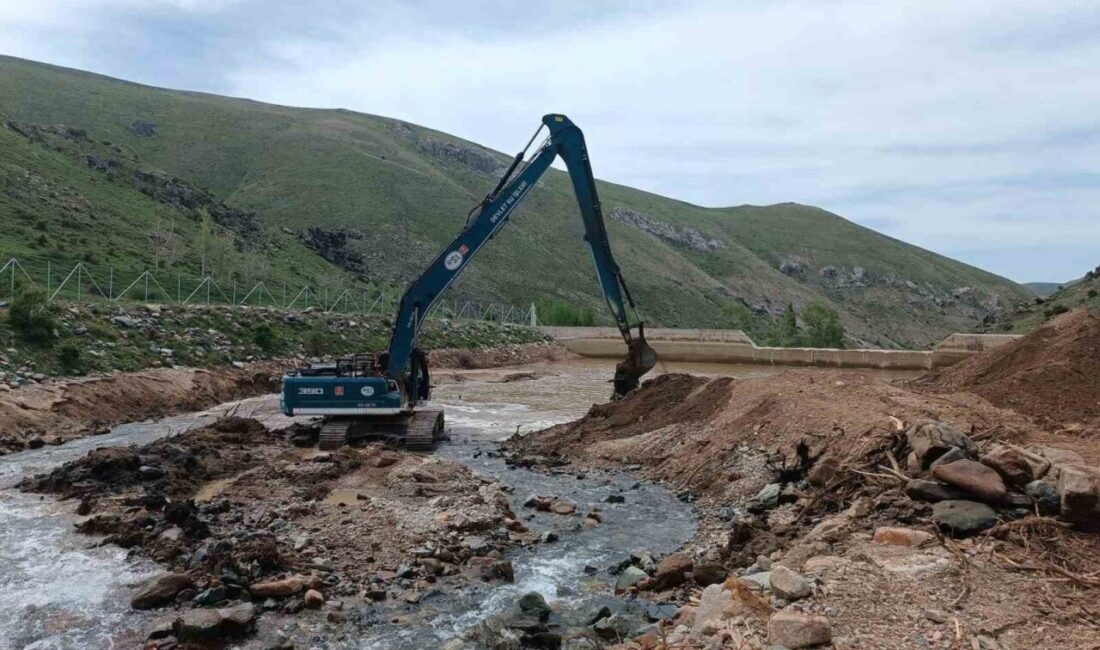 Bayburt’un Aydıntepe ilçesine bağlı Suludere köyündeki tersip bendinde, Devlet Su