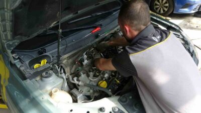 Trabzon’un Ortahisar ilçesinde etkili olan yağışların yol açtığı sel ve