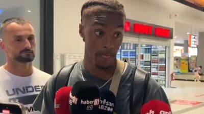 Trabzonspor’un yeni transferi Portekizli futbolcu Wagner Pina, gece saatlerinde Trabzon’a