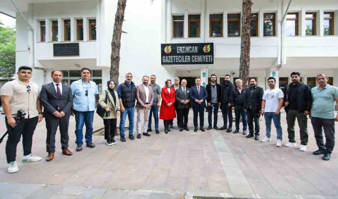 Erzincan Valisi Hamza Aydoğdu, Erzincan Gazeteciler Cemiyeti’ne (EGC) iadeyi ziyarette