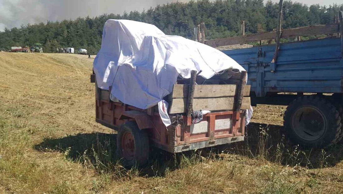 Sakarya’nın Taraklı ilçesinde çıkan orman yangınına müdahale sürerken, köylerde vatandaşlar