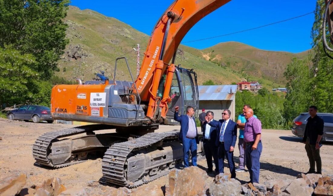 Bayburt Valisi Mustafa Eldivan, merkeze bağlı Yoncalı köyünde yapımına başlanan