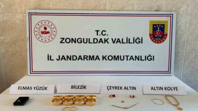 Zonguldak’ın Gökçebey ilçesinde bir evden çalınan altın ve nakit para,