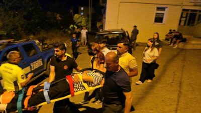 Zonguldak’ın Ereğli ilçesinde kontrolden çıkan motosikletin devrilmesi sonucu meydana gelen