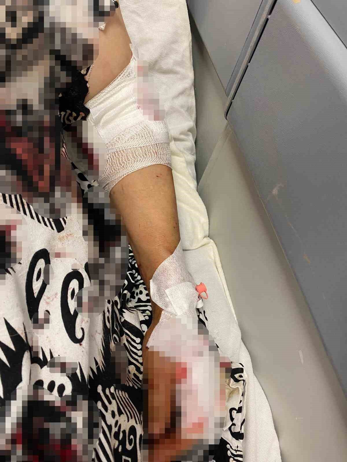 Kocaeli’nin Kartepe ilçesinde su kesintisi nedeniyle abdest almak için bahçeye