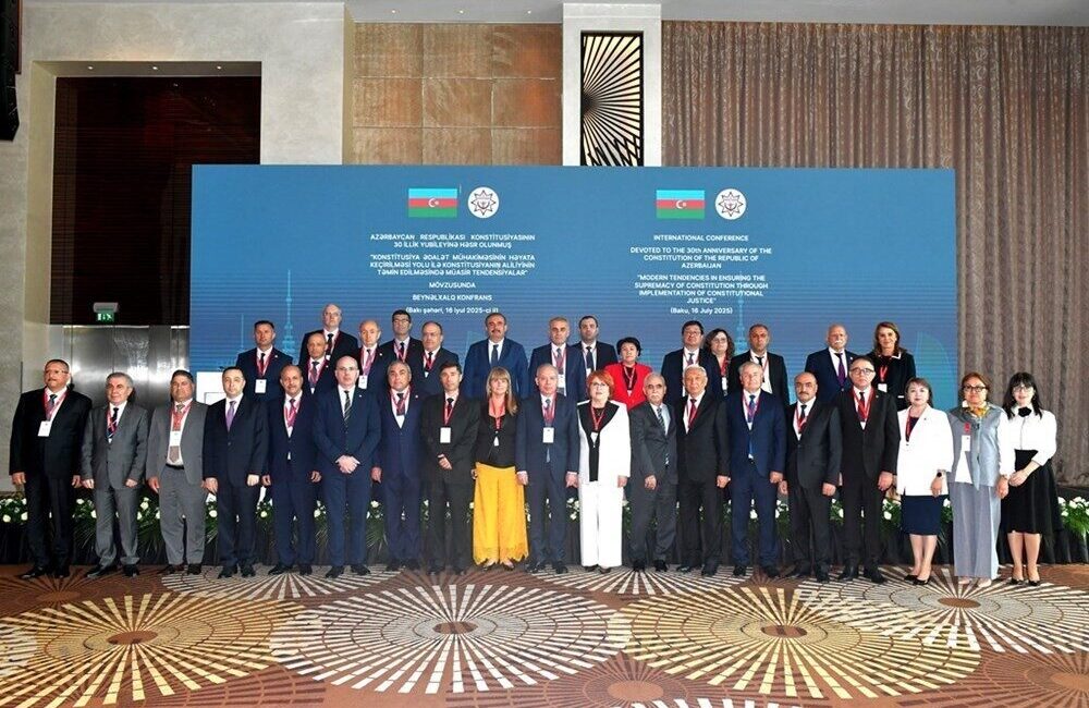 Anayasa Mahkemesi Başkanı Kadir Özkaya, Azerbaycan’da düzenlenen uluslararası konferansa katıldı.