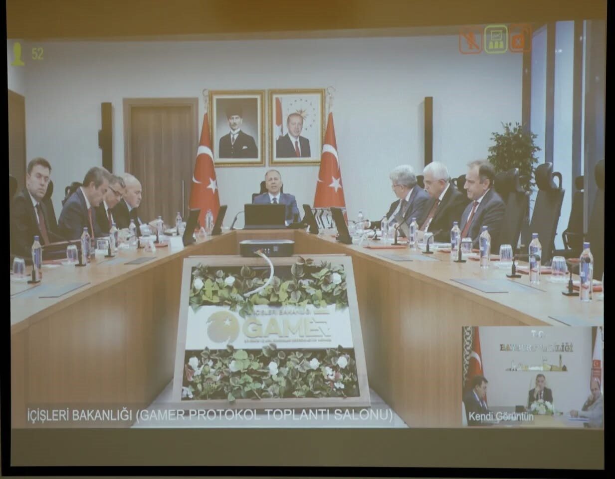 İçişleri Bakanı Ali Yerlikaya’nın başkanlığında Bayburt Valisi ve protokolü 81