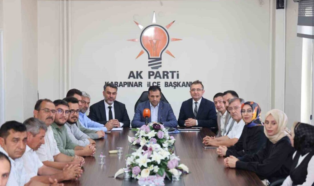 AK Parti Konya İl Başkanı Fatih Özgökçen, saha çalışmalarına Karapınar
