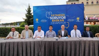 Düzce’de “Vatandaş Soruyor, Başkan Cevaplıyor” programlarının 12’ncisi Bahçeşehir bölgesi Çamlıevler