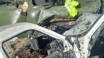 Bayburt’ta meydana gelen trafik kazasında anne ve oğlu hayatını kaybederken,