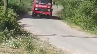 Zonguldak’ın Çaycuma ilçesinde çöplerin kimliği belirsiz kişiler tarafından yakılması sonucu