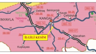 Sivas’ın Kangal ilçesinde Çamlıbel Elektrik Dağıtım A.Ş.’ye ait yüksek gerilim