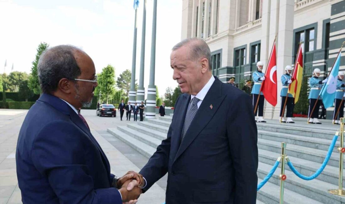 Cumhurbaşkanı Recep Tayyip Erdoğan, Türkiye’ye ziyarette bulunan Somali Cumhurbaşkanı Hasan