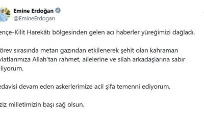 Cumhurbaşkanı Recep Tayyip Erdoğan’ın eşi Emine Erdoğan, Pençe-Kilit Harekat bölgesinde