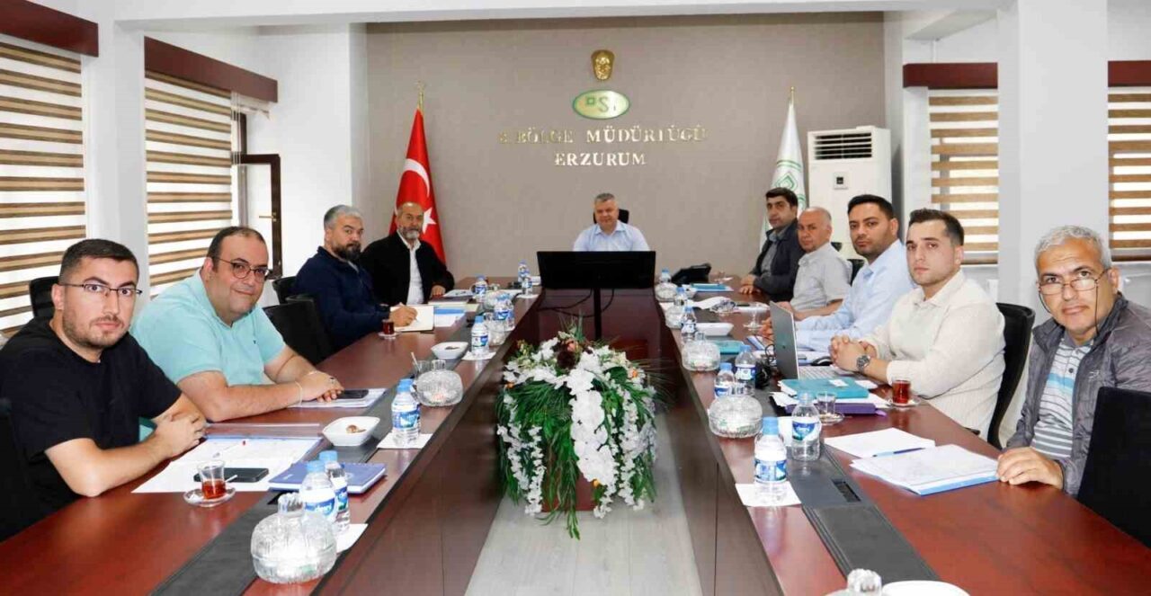DSİ 8. Bölge Müdürü Oğuzhan Yavuz’un başkanlığında Erzincan 1. Kısım