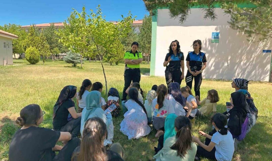 Erzincan polisi çocukları 112 acil çağrı hattı, güvenli internet kullanımı,