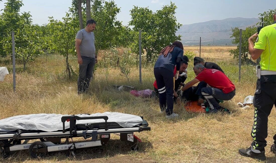 Erzincan’da otomobil şarampole uçtu. Kazada sürücü yaralandı. Kaza, Erzincan-Sivas kara