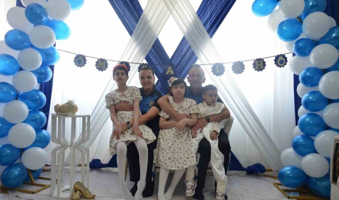 Erzurum’da polis ekipleri örnek bir davranışın altına imza atarak, engelli