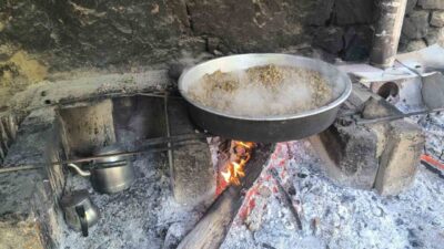 Erzurum’un Uzundere ilçesinde doğal ortamda, ata yadigârı yöntemlerle yapılan dut