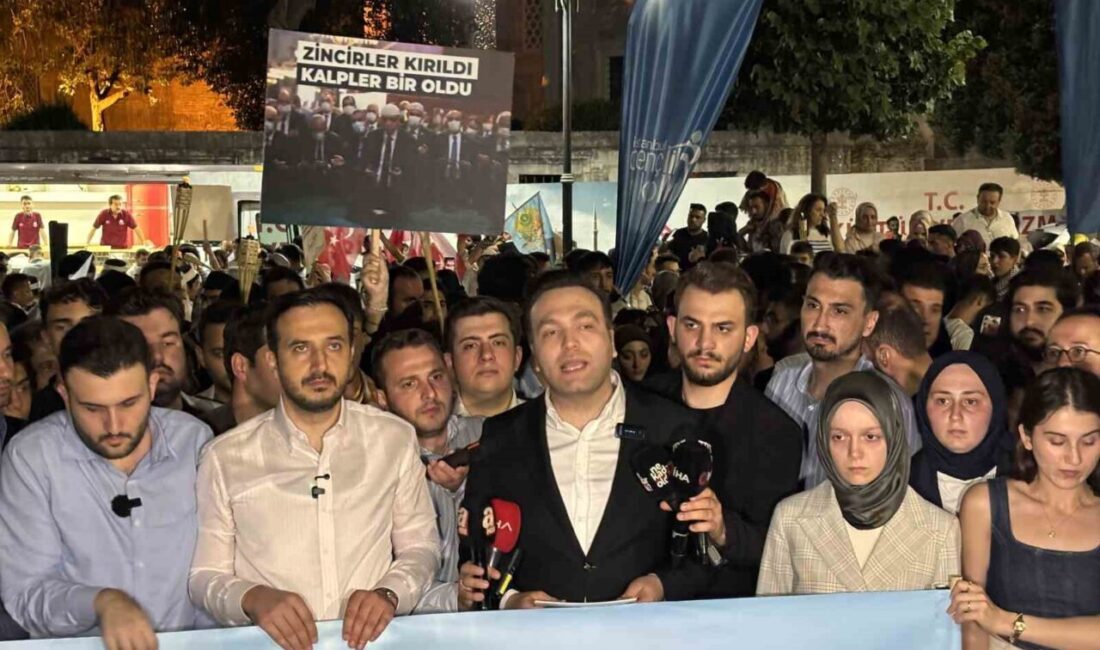 AK Parti Genel Merkez Gençlik Kolları Başkanlığı tarafından Ayasofya’nın yeniden